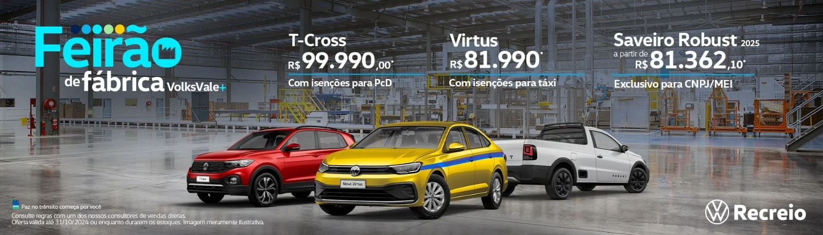 BANNER FEIRÃO DE FÁBRICA VOLKS